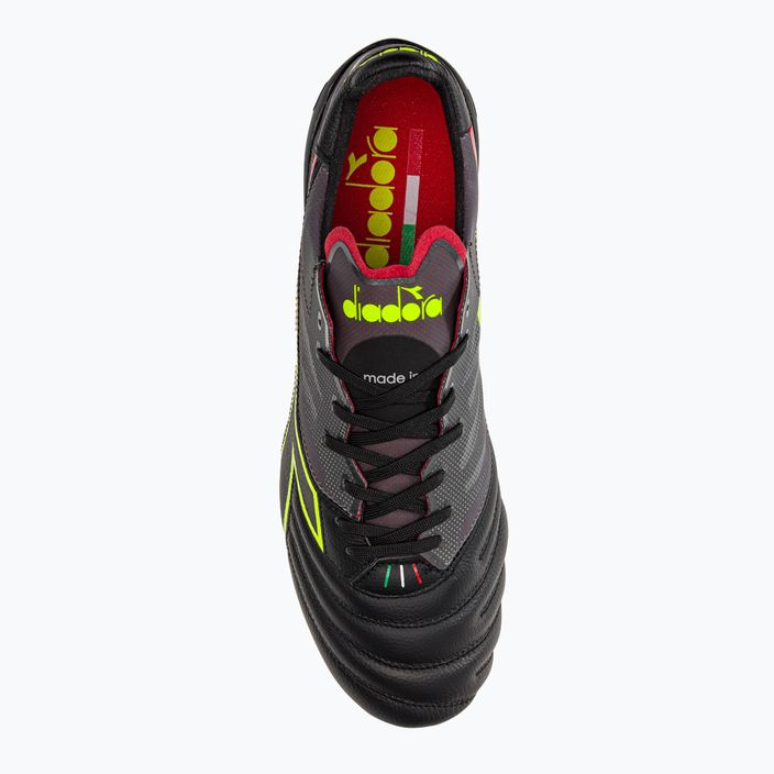 Мъжки футболни обувки Diadora Brasil Elite Veloce ITA LPX в черно и бордо DD-101.178785-D0136-43 6