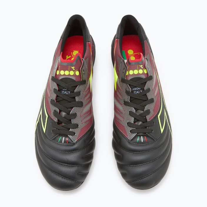 Мъжки футболни обувки Diadora Brasil Elite Veloce ITA LPX в черно и бордо DD-101.178785-D0136-43 12