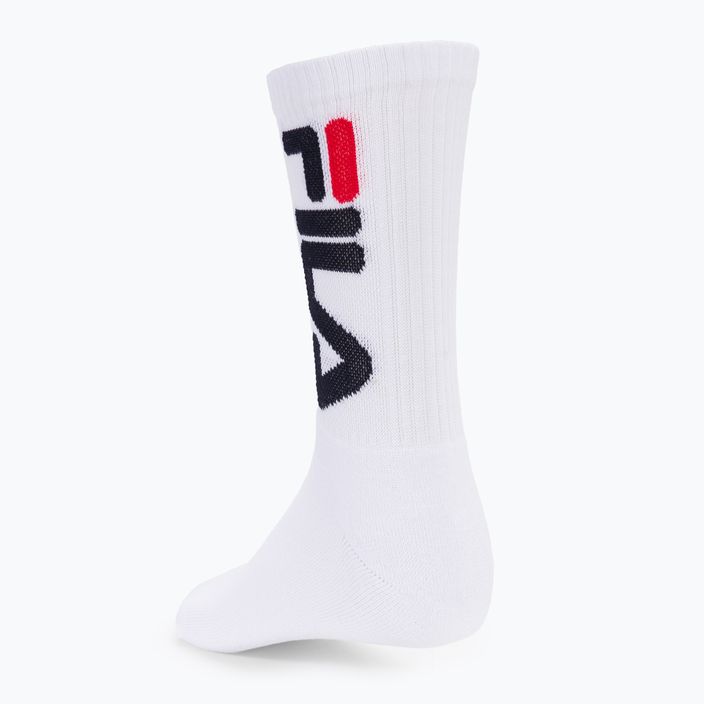 FILA Unisex чорапи за тенис 2 пакета бели 3