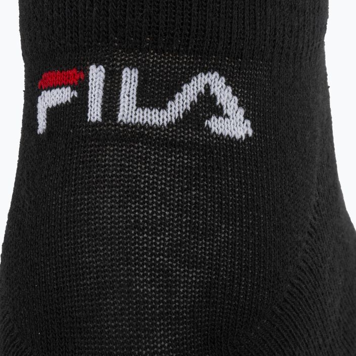 FILA Unisex Invisble Plain 3 Pack чорапи черни 4