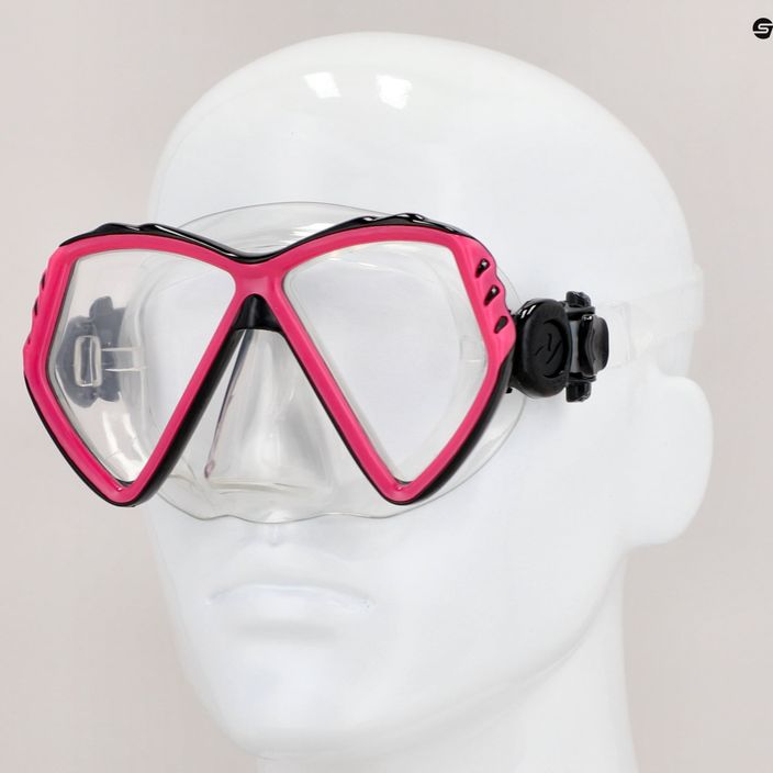 Aqualung Cub прозрачна/розова младежка маска за гмуркане MS5530002 8