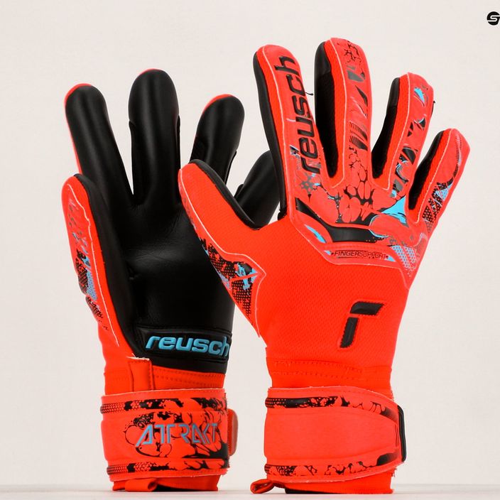 Reusch Attrakt Grip Evolution Finger Support Вратарски ръкавици червени 5370820-3333 10