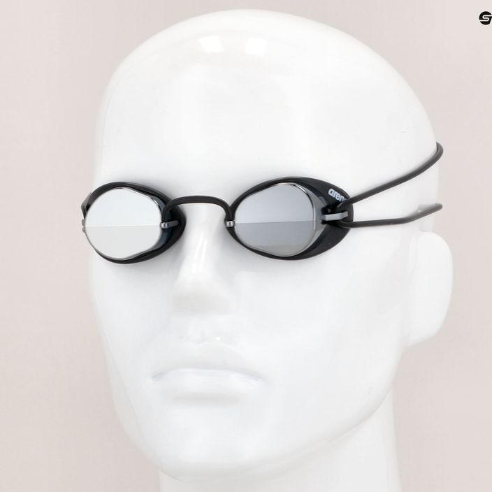 Arena Swedix Mirror очила за плуване черни/сиви 92399 10