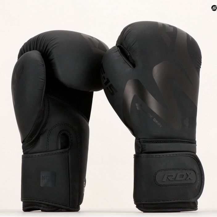 RDX T15 боксови ръкавици черни BGR-F15MB-10OZ 7