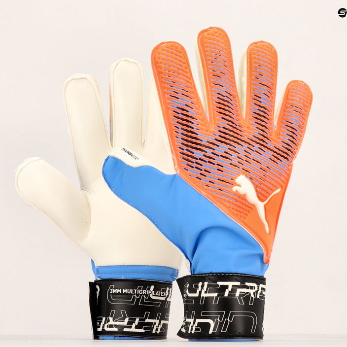 PUMA Ultra Protect 3 Rc оранжеви и сини вратарски ръкавици 41819 05 7