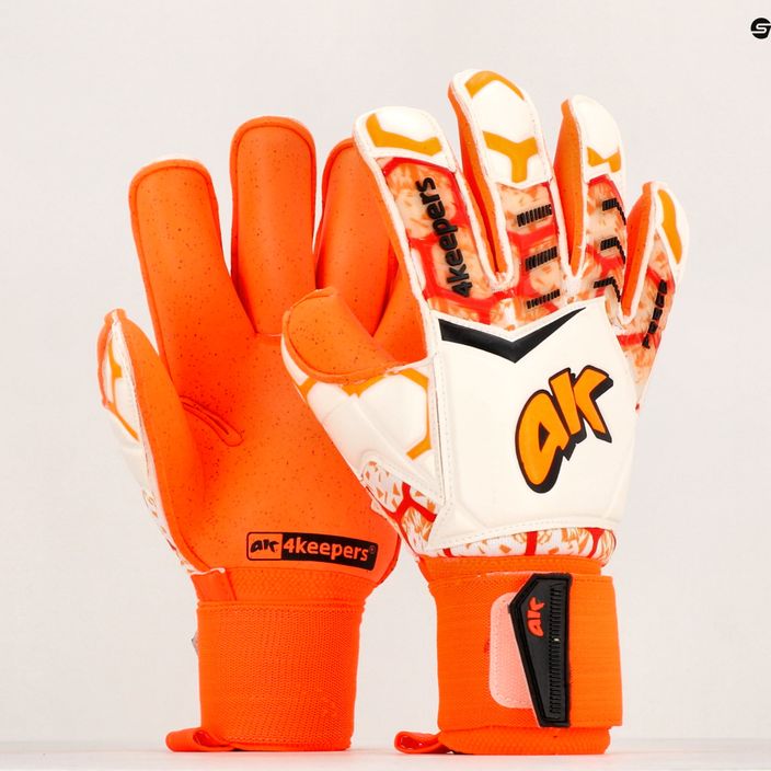 4Keepers Force V 2.20 RF вратарски ръкавици оранжево и бяло 4663 7