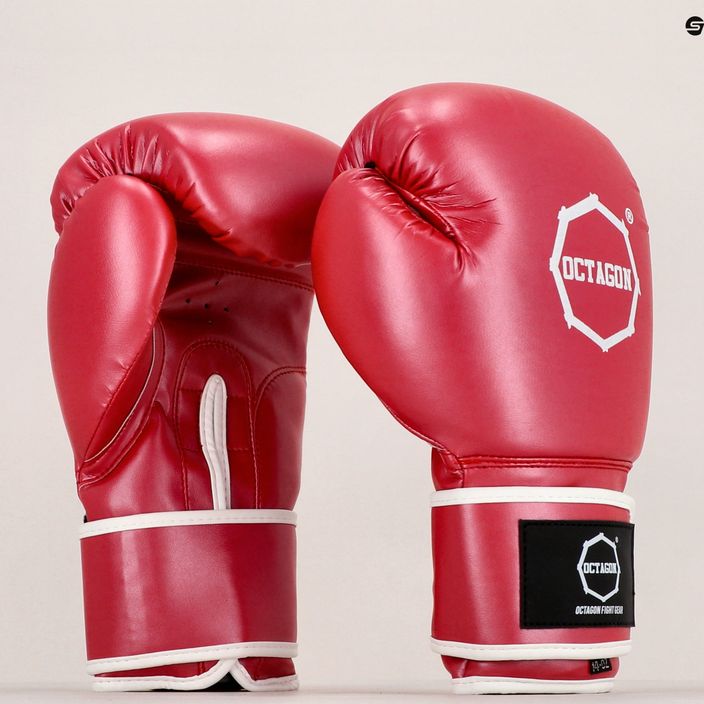 Октагон боксови ръкавици червени 7