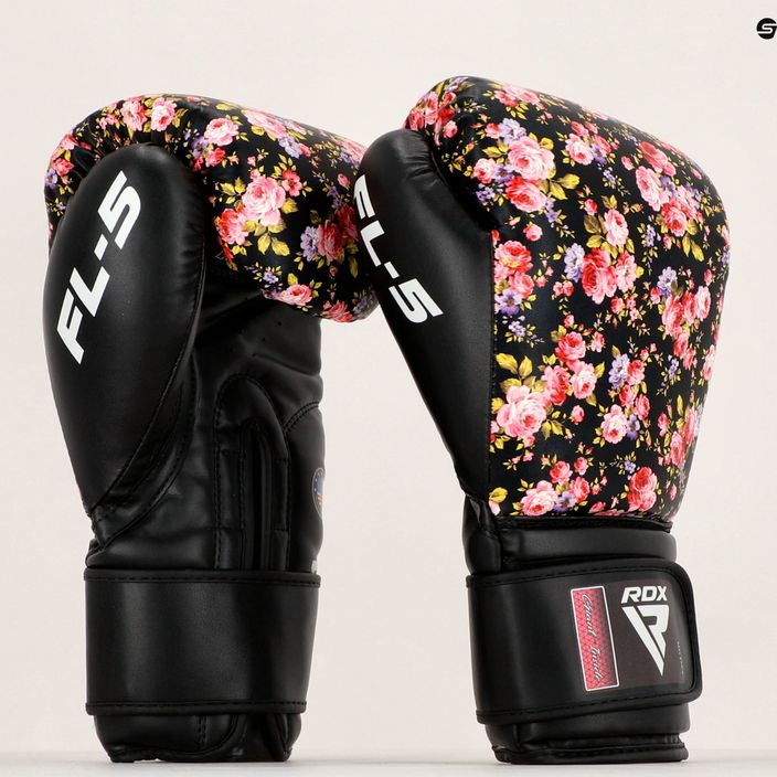 Боксови ръкавици RDX FL-5 черно-розови BGR-FL5B 14