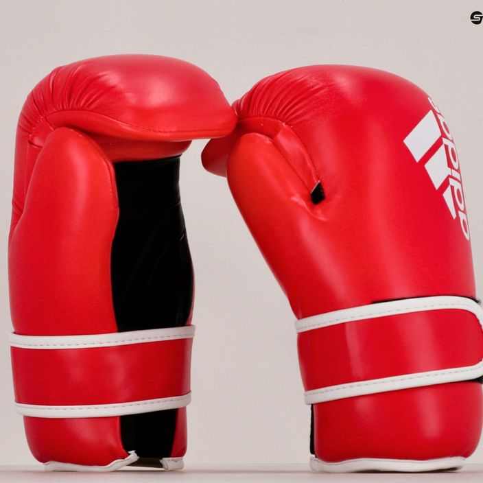 adidas Point Fight боксови ръкавици Adikbpf100 червено и бяло ADIKBPF100 15