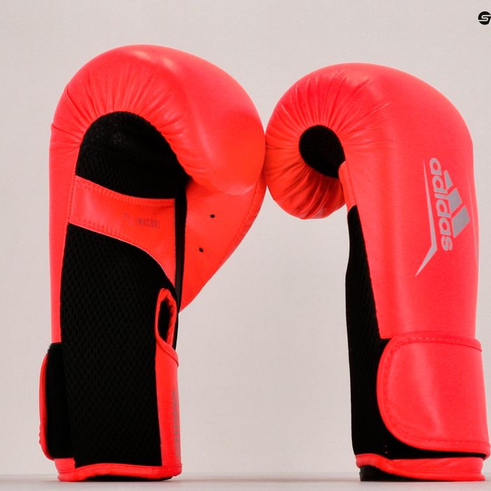 Дамски боксови ръкавици adidas Speed 100 червено/черно ADISBGW100-40985 11