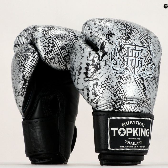 Боксови ръкавици Top King Muay Thai Super Star Snake black TKBGSS-02A-BK 7
