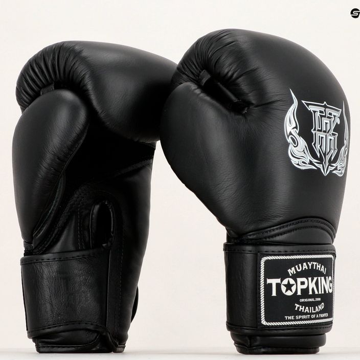 Топ King Muay Thai Super Air боксови ръкавици черни 8