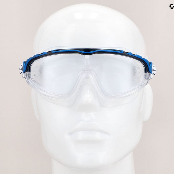 Cressi Skylight прозрачна/черна синя маска за плуване DE203320 8