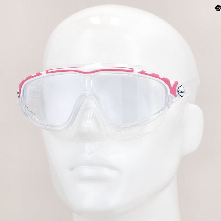 Cressi Skylight прозрачна/бяла розова маска за плуване DE203340 8