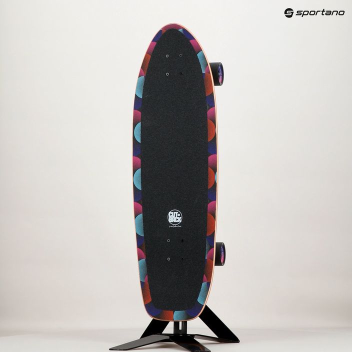 Surfskate скейтборд Cutback Big Wave 34" черен и цветен CUT-SUR-BWA 12