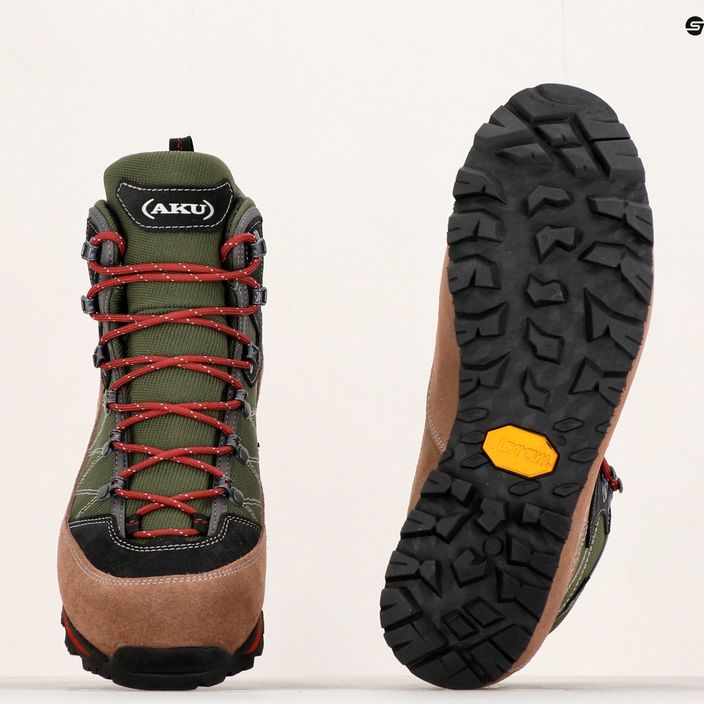Мъжки обувки за преходи AKU Trekker Lite III GTX кафяво-зелен 977-481-7 13