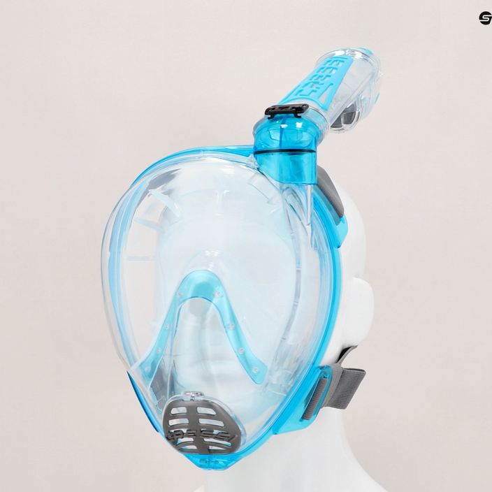 Cressi Duke Dry пълнолицева маска за гмуркане с шнорхел тюркоазена XDT000025 4