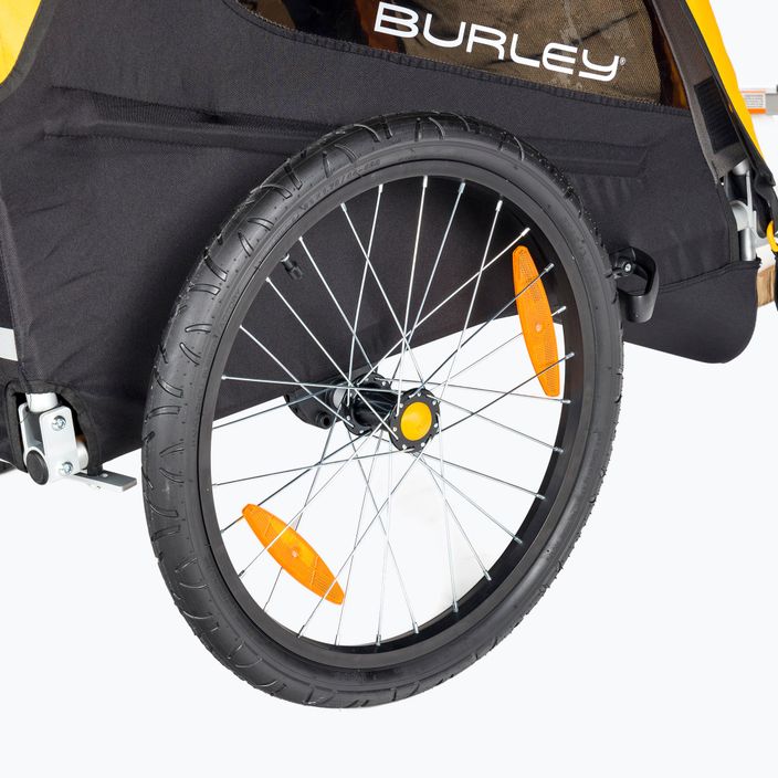Burley Bee Двойно ремарке за велосипед жълто BU-946206 5