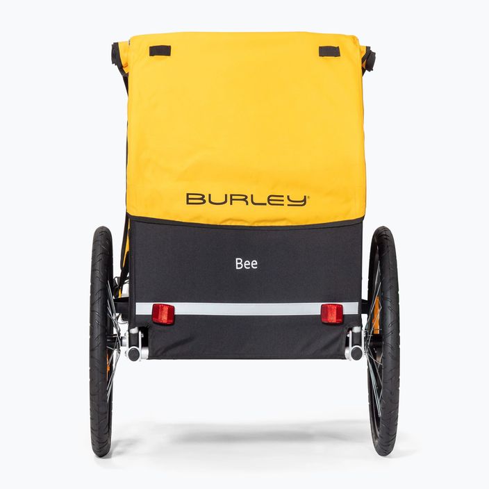 Burley Bee Единично ремарке за велосипед черно и жълто 946211 2