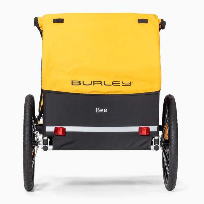 Burley Bee Двойно ремарке за велосипед черно и жълто 946212 2