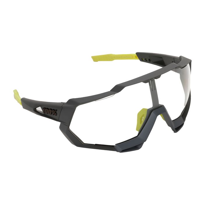 Очила за колоездене 100% Speedtrap Photochromic Lens Lt 16-76% black/green STO-61023-802-01