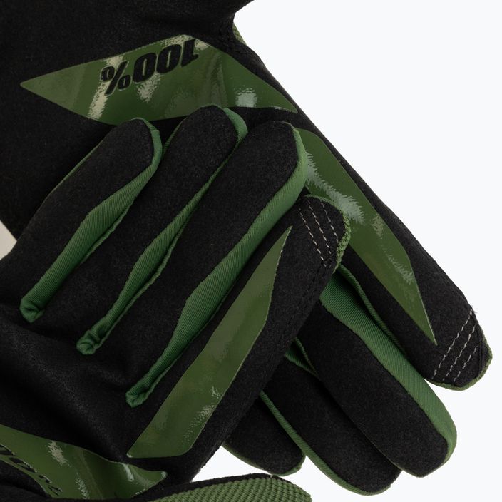 Мъжки ръкавици за колоездене 100% Ridecamp green 10011-00001 4