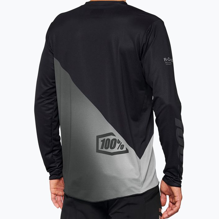 Мъжко колоездачно тениско 100% R-Core X LS black-grey STO-40000-00000 7