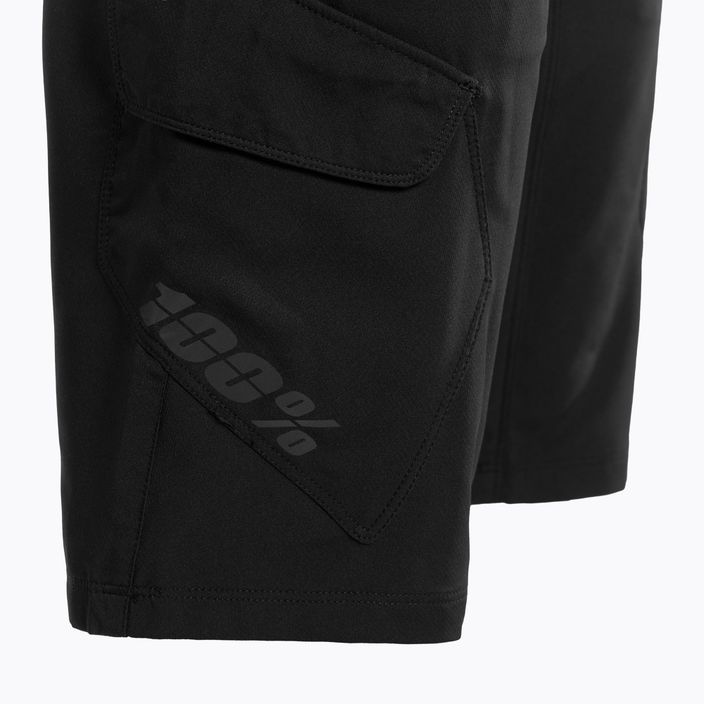 Мъжки 100% Ridecamp къси панталони за колоездене черни 40029-00002 3