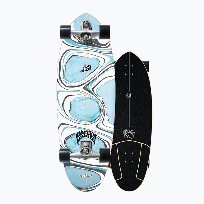 Surfskate скейтборд Carver Lost C7 Raw 32" Quiver Killer 2021 Complete blue and white L1013011107 8