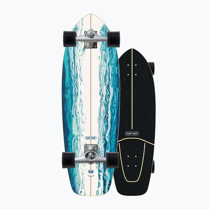 Surfskate скейтборд Carver CX Raw 31" Resin 2022 Complete blue and white C1012011135 8
