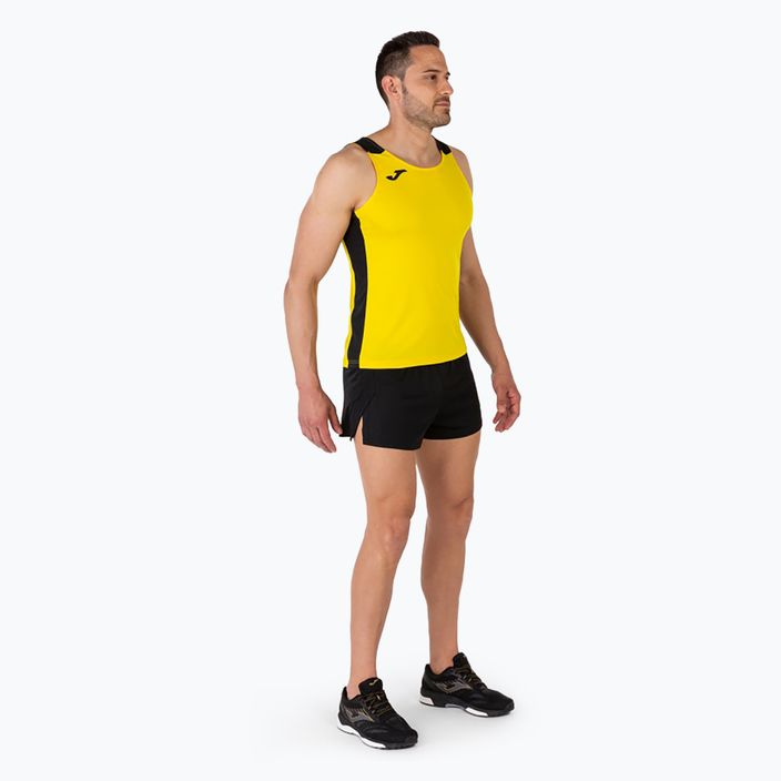 Мъжки потник за бягане Joma Record II жълто/черно 4