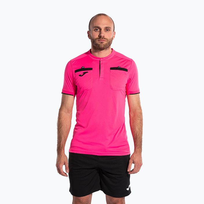 Мъжка футболна фланелка Joma Referee, розова 101299