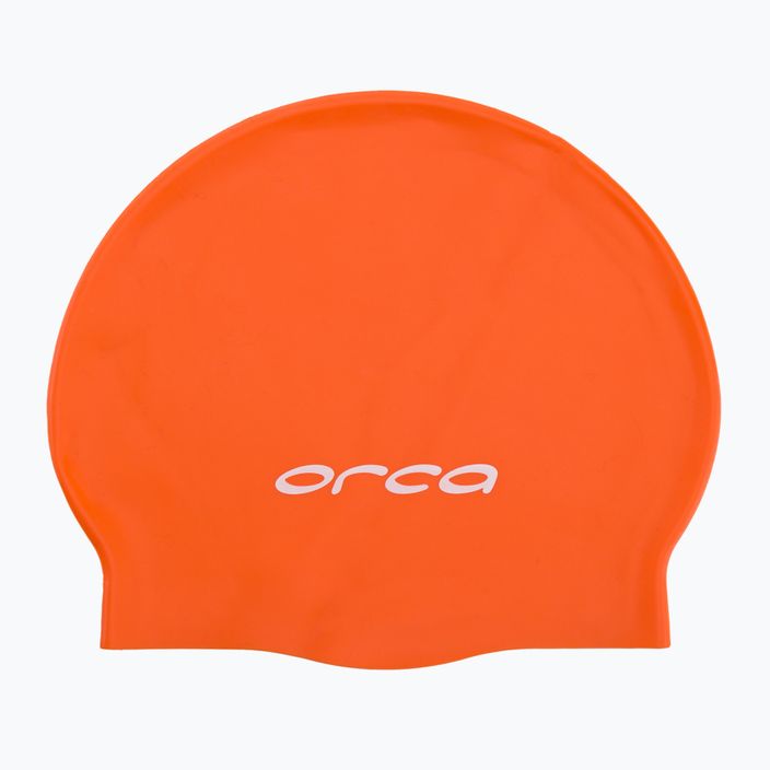 Orca Силиконова плувна шапка оранжева DVA000