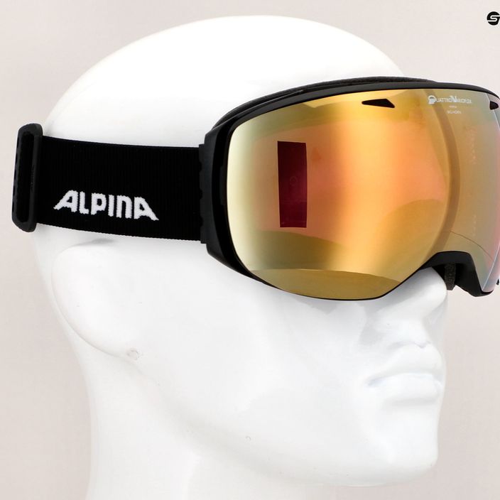 Очила за ски Alpina Big Horn QV black matt/gold sph 4
