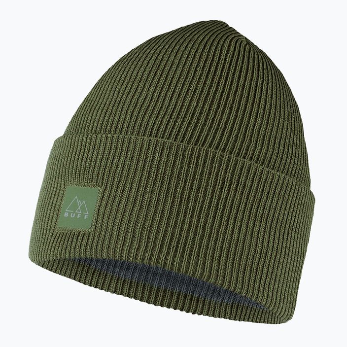 BUFF Зелена шапка с кръстосано плетиво 126483.866.10.00 4
