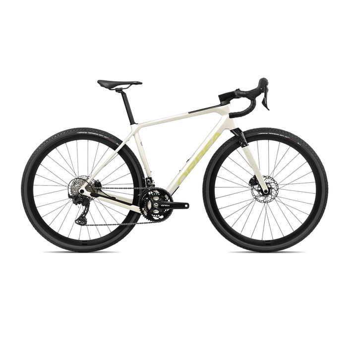 Велосипед за чакъл Orbea Terra M30 Team 2024 слонова кост бяло/пикантен лайм 2