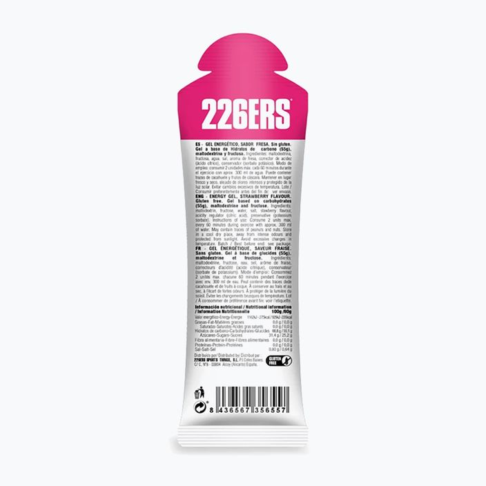 226ERS Високофруктозен енергиен гел 80 g ягода 2