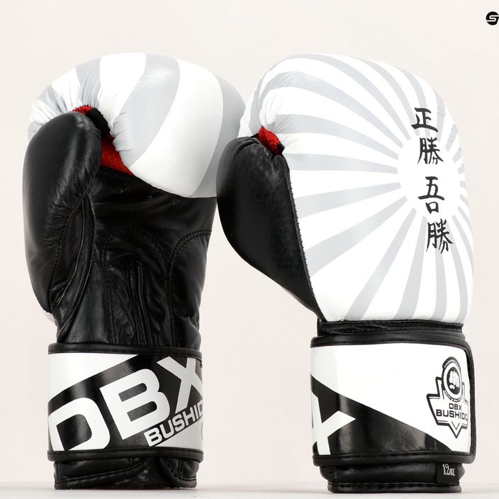 Спаринг боксови ръкавици Bushido Japan, бели B-2v8-12oz 7