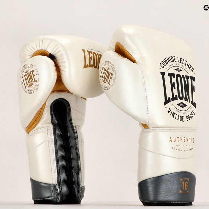Боксови ръкавици LEONE 1947 Authentic 2 бели 15