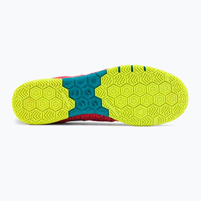 Joma Tactico IN мъжки футболни обувки coral/turquoise 4