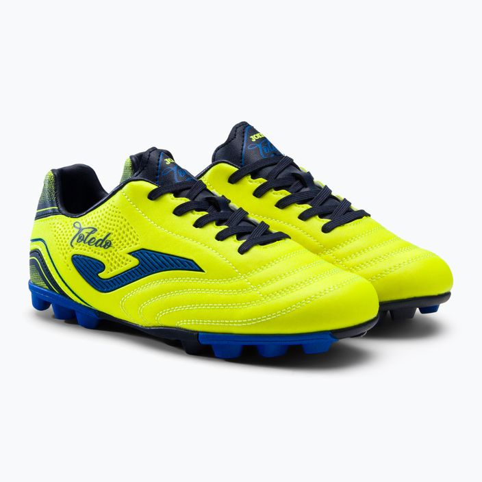 Детски футболни обувки Joma Toledo HG lemon fluor 3