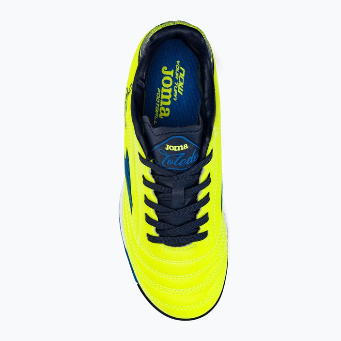 Детски футболни обувки Joma Toledo IN лимонов флуор 6