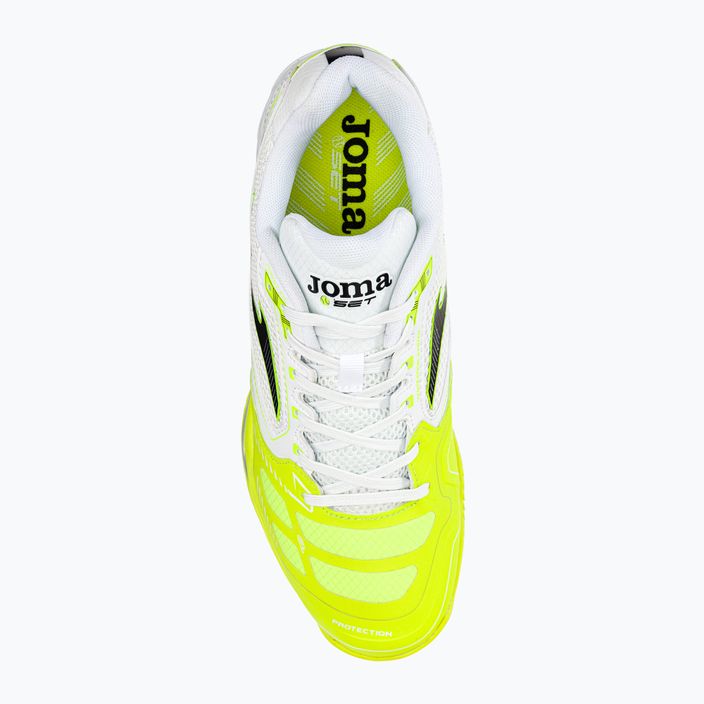 Joma T.Set мъжки обувки за тенис в бяло и жълто TSETW2209P 6