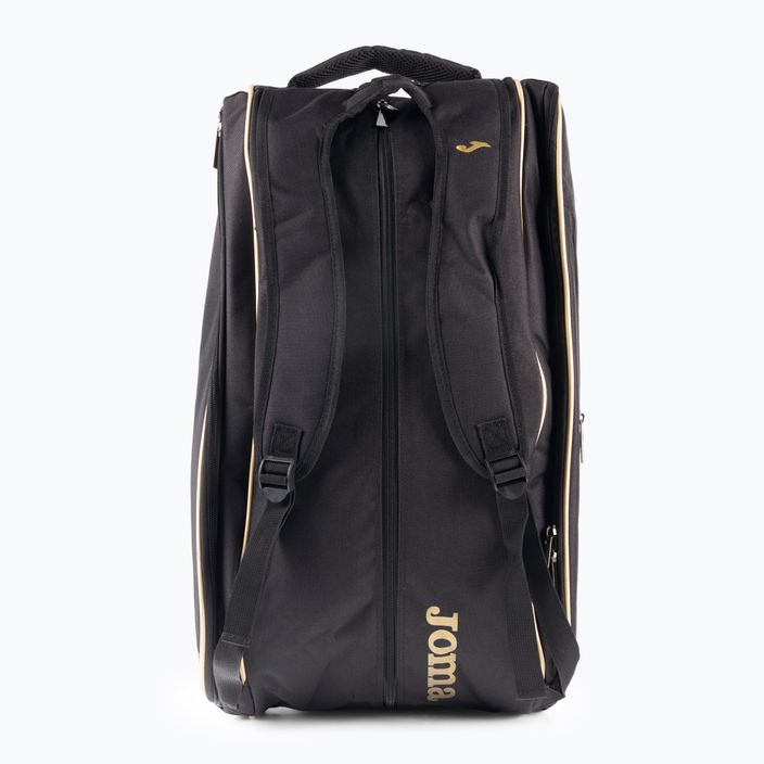 Чанта за тенис с гребло Joma Gold Pro в черно и златисто 400920.109 3
