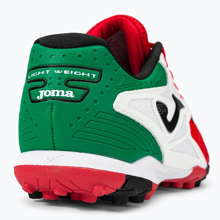 Мъжки футболни обувки Joma Cancha TF червено/бяло/зелено 9