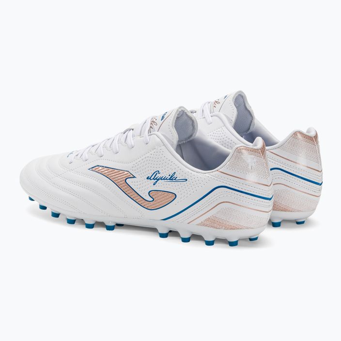 Мъжки футболни обувки Joma Aguila AG white/gold 3