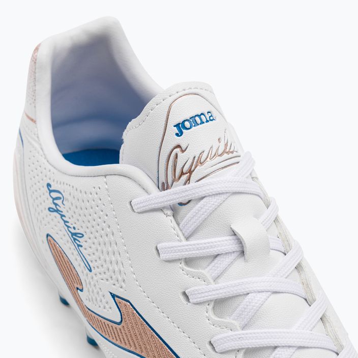 Мъжки футболни обувки Joma Aguila AG white/gold 8