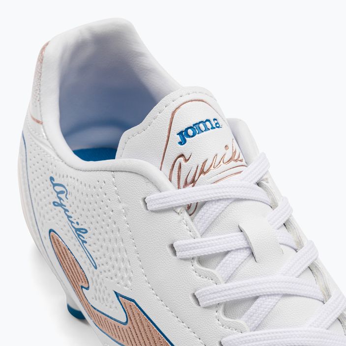 Мъжки футболни обувки Joma Aguila FG white/gold 8