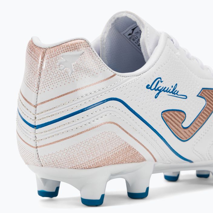 Мъжки футболни обувки Joma Aguila FG white/gold 9