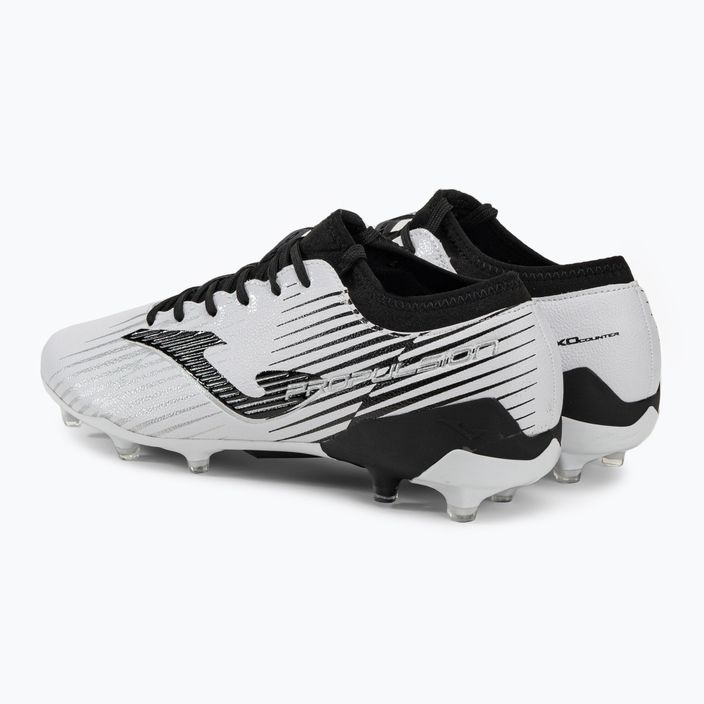Joma Propulsion Cup FG мъжки футболни обувки бяло/черно 3